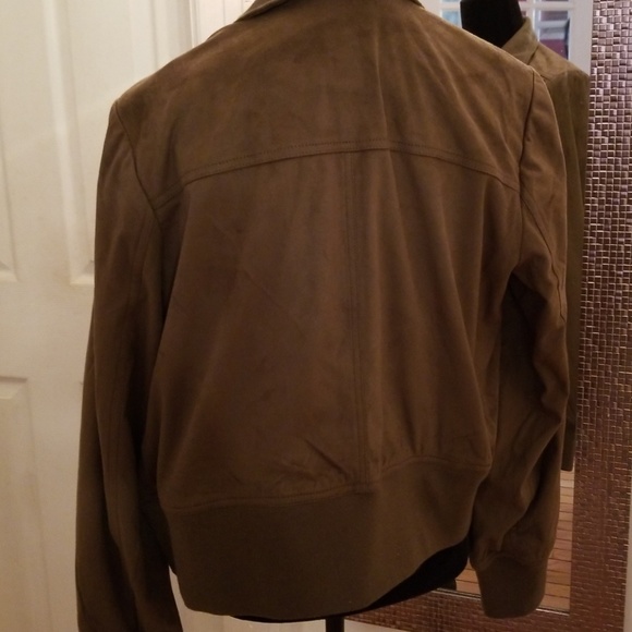 Faux suede bomber jacket - Picture 6 of 8